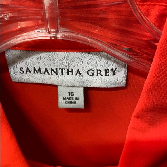 Red button down - Picture 2 of 4